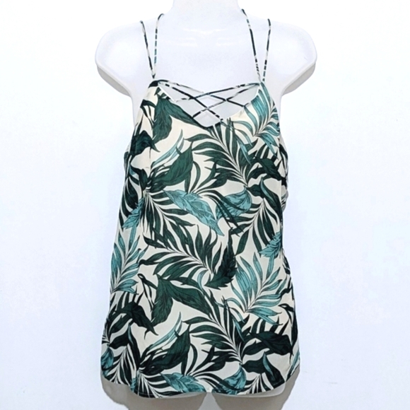 Japna | Tropical Print | Strappy Tank Top | Beach | Boho | Vacation | Chic - Picture 4 of 6